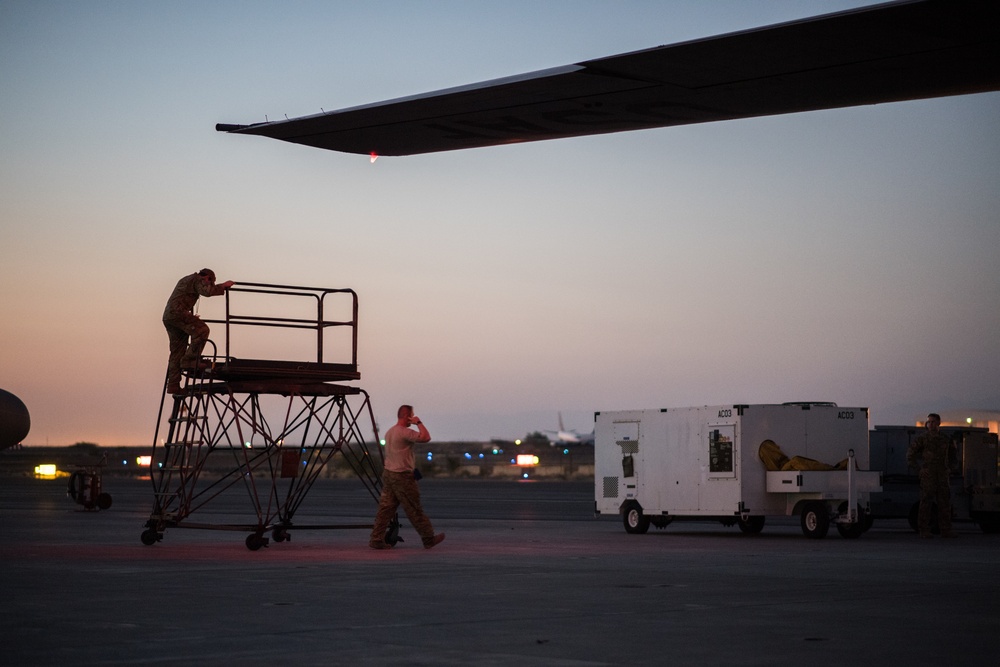 Airmen conduct cargo operations in East Africa