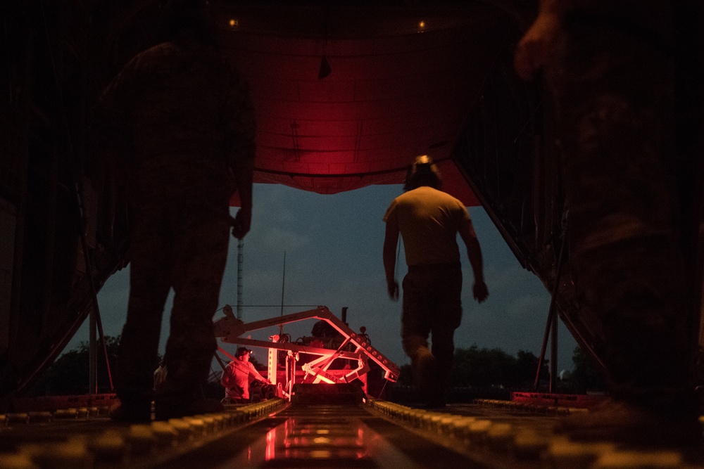 Airmen conduct cargo operations in East Africa