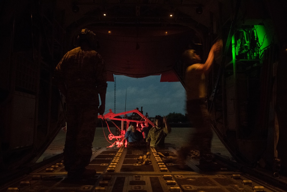 Airmen conduct cargo operations in East Africa