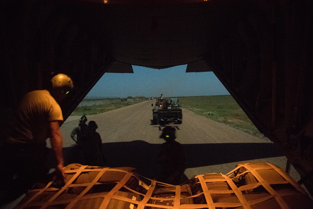 Airmen conduct cargo operations in East Africa