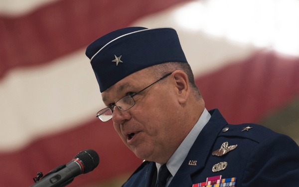 Change of command and promotion ceremony at the 182nd Airlift Wing