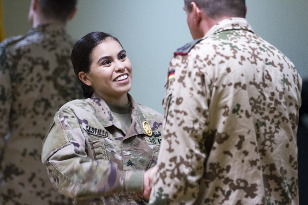 U.S. ARCENT Soldier receives gold German badge