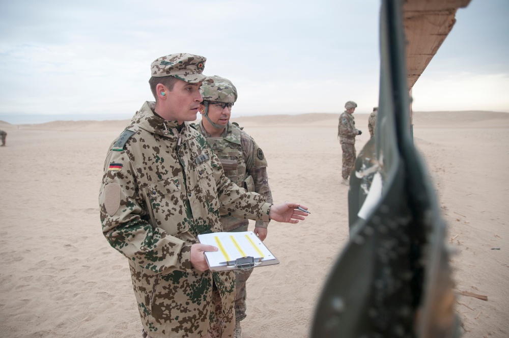 U.S. ARCENT Soldiers try for German badges