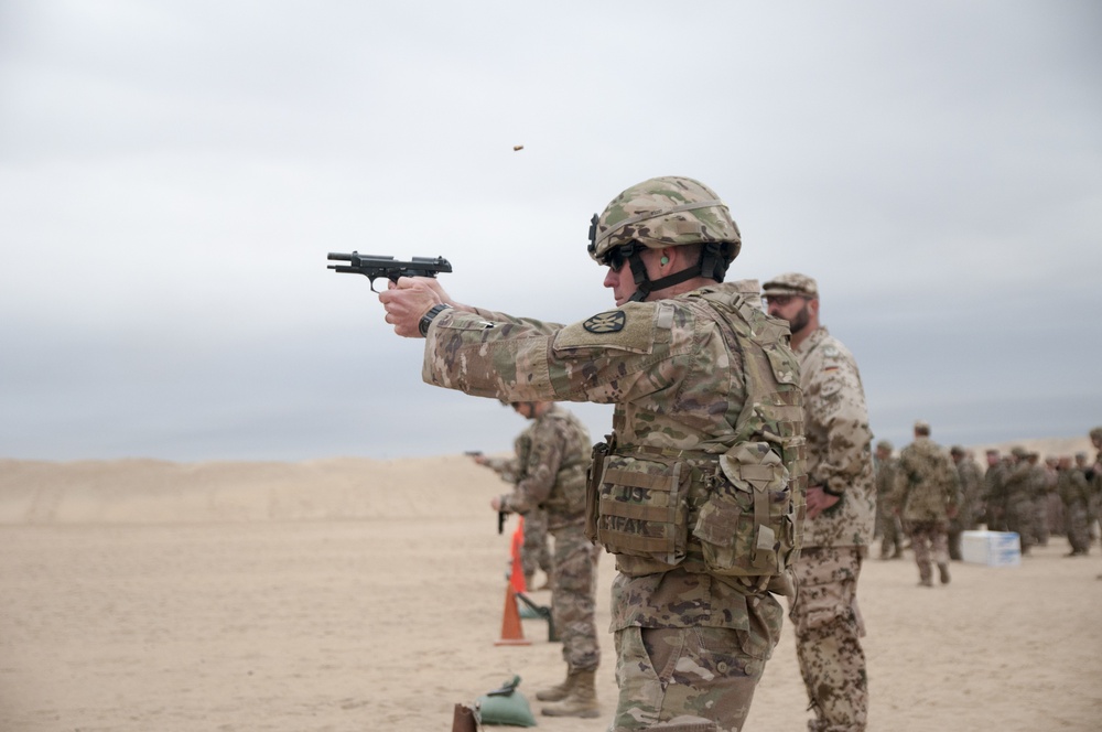 U.S. ARCENT Soldiers try for German badges