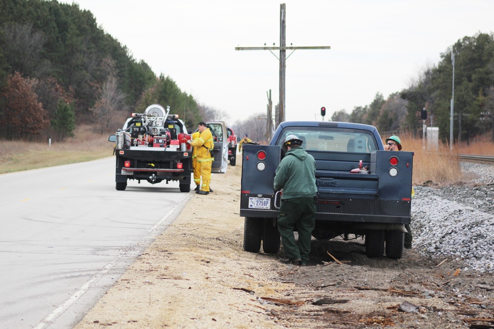 Personnel hold rare December prescribed burn at Fort McCoy