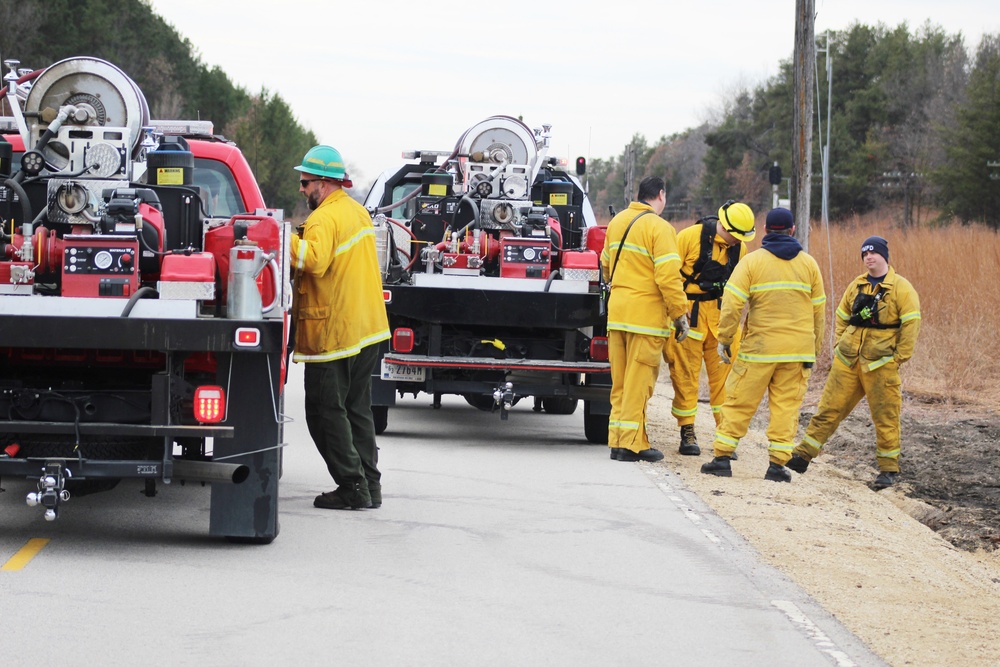 Personnel hold rare December prescribed burn at Fort McCoy