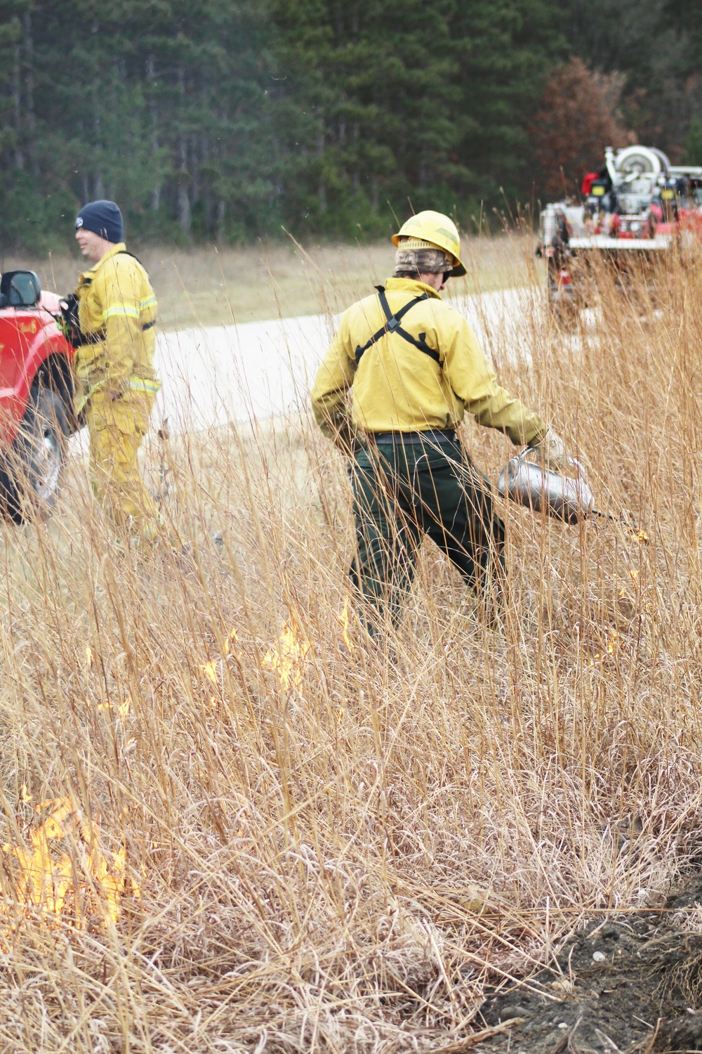 Personnel hold rare December prescribed burn at Fort McCoy