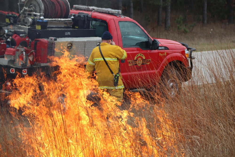 Personnel hold rare December prescribed burn at Fort McCoy