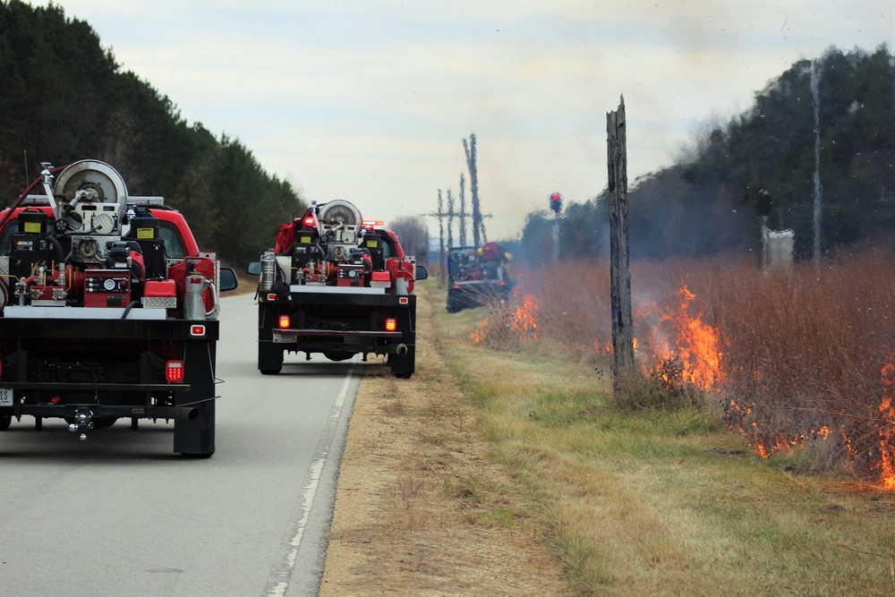 Personnel hold rare December prescribed burn at Fort McCoy