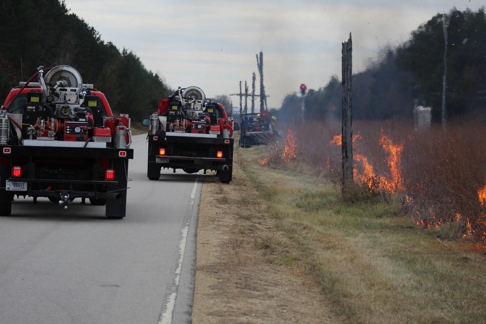 Personnel hold rare December prescribed burn at Fort McCoy