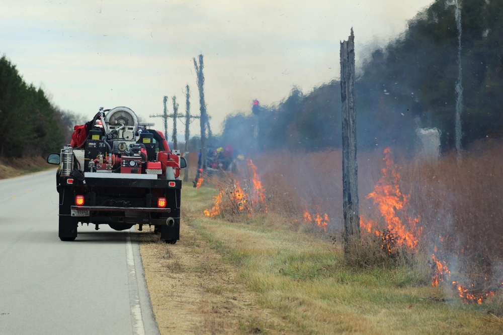 Personnel hold rare December prescribed burn at Fort McCoy