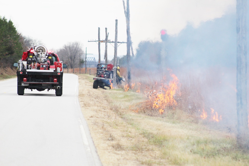 Personnel hold rare December prescribed burn at Fort McCoy