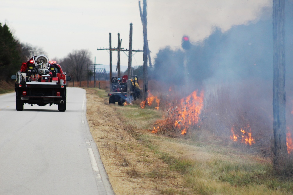 Personnel hold rare December prescribed burn at Fort McCoy