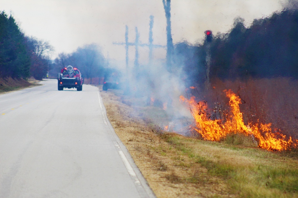 Personnel hold rare December prescribed burn at Fort McCoy