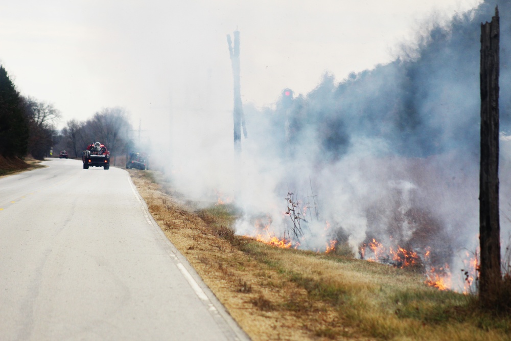 Personnel hold rare December prescribed burn at Fort McCoy