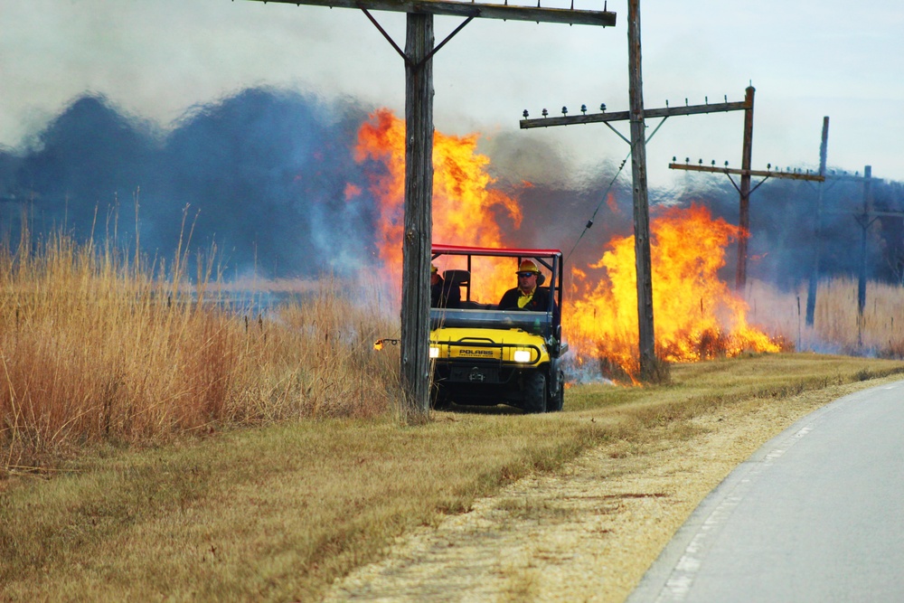 Personnel hold rare December prescribed burn at Fort McCoy