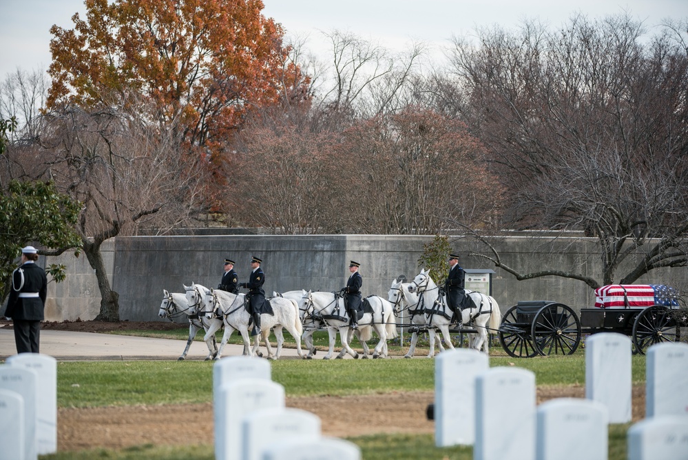 Graveside Service for U.S. Navy Radioman 3rd Class Howard Bean in Section 60