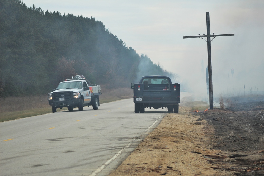 Personnel hold rare December prescribed burn at Fort McCoy