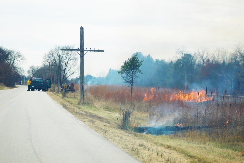 Personnel hold rare December prescribed burn at Fort McCoy