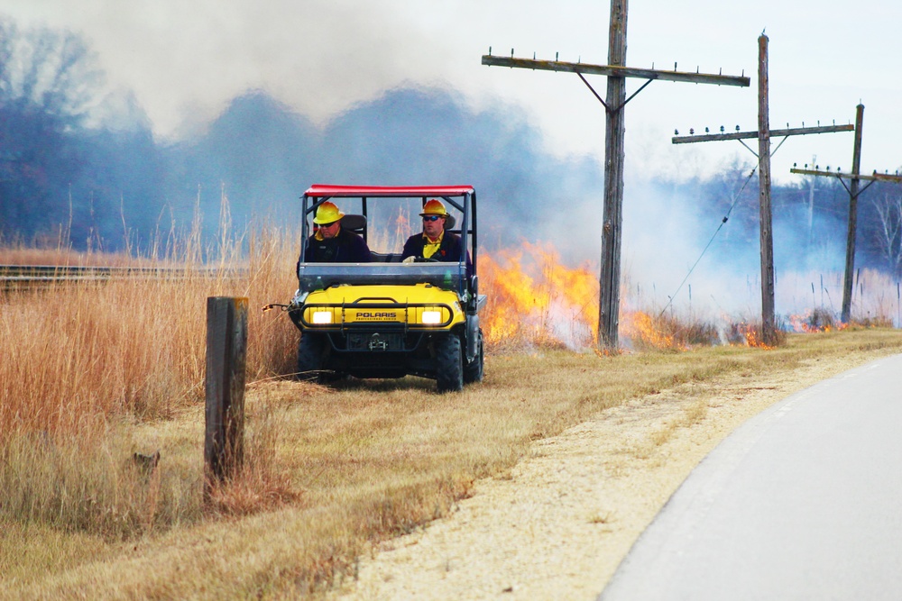 Personnel hold rare December prescribed burn at Fort McCoy