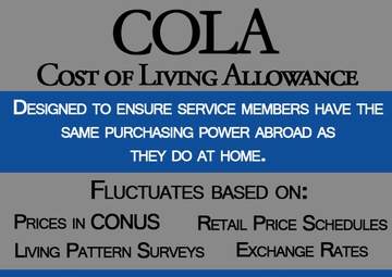 Cost of Living Allowance to change in 2018