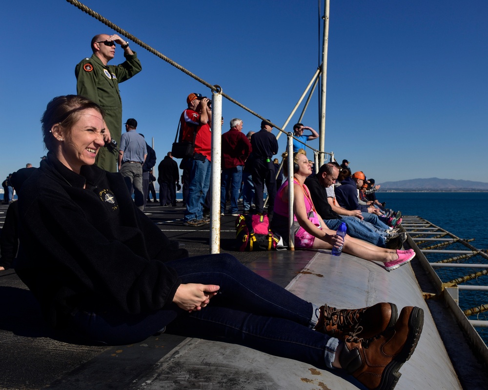 Nimitz Tigers Sit on Flight Deck