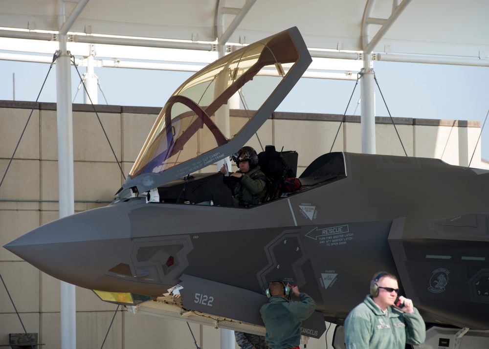 Hill F-35As conduct flying operations at Kunsan