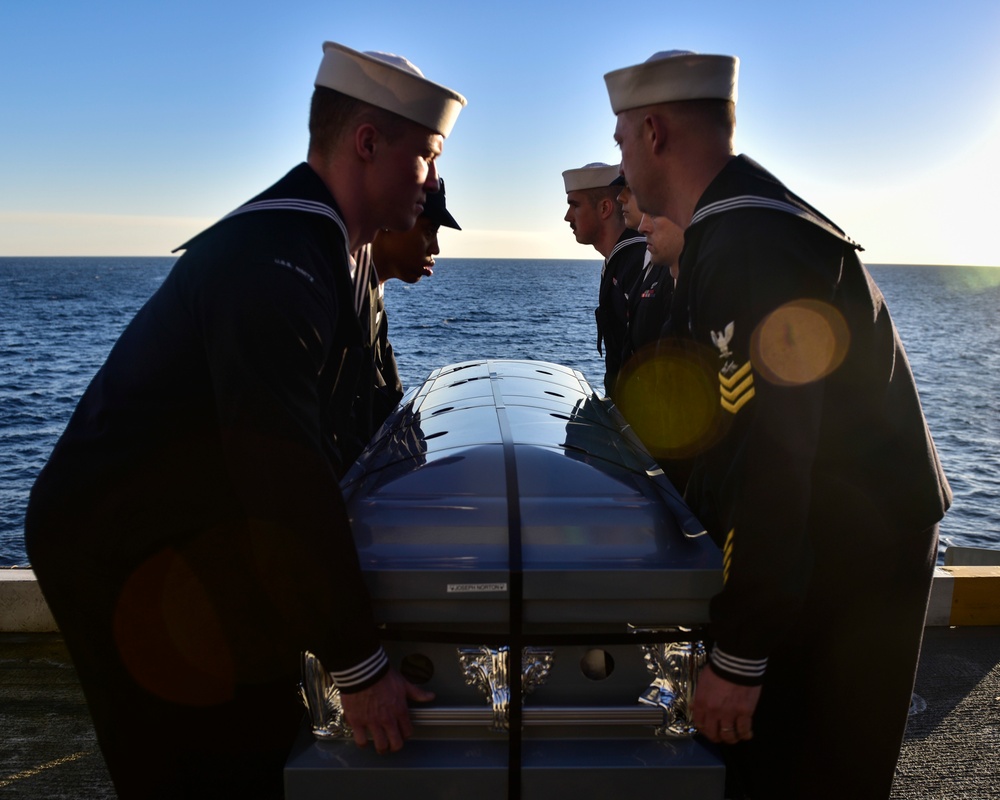 Nimitz Conducts Burial at Sea