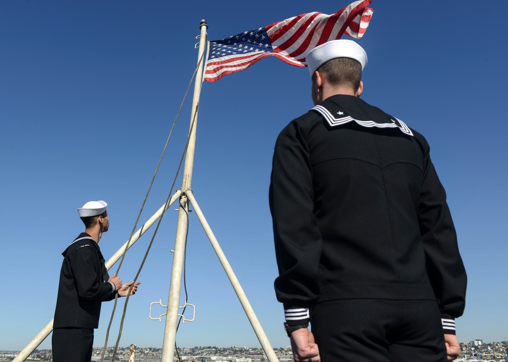 Nimitz Departs San Diego