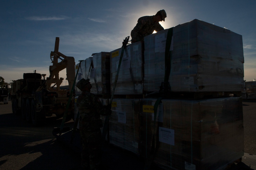 SoCal Fires: Multiagency staging area at JFTB Los Alamitos