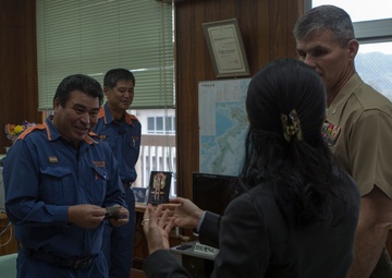 Certificate of Appreciation awarded to Kunigami District Administrative Association Fire Department, Higashi Substation for support to III MEF