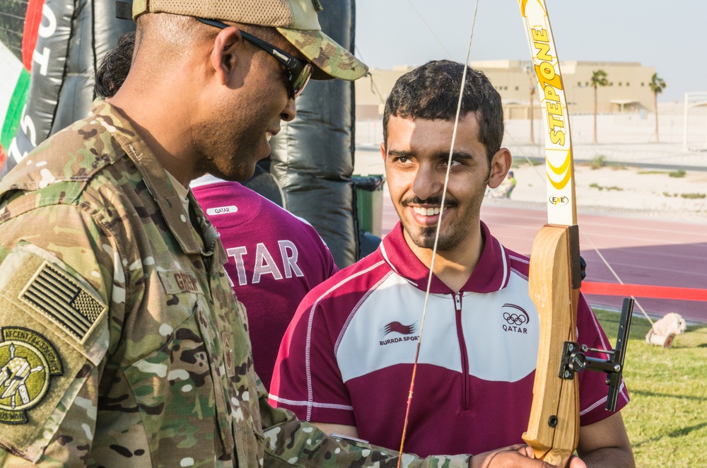 Qatar Emiri Air Force hosts a family cultural exchange for coalition partners