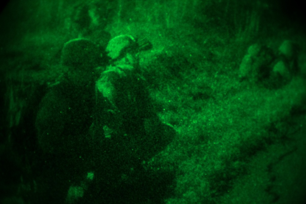 Marines conduct night operation