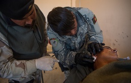 Afghan Special Operators respond to an IED targeting Afghan Police