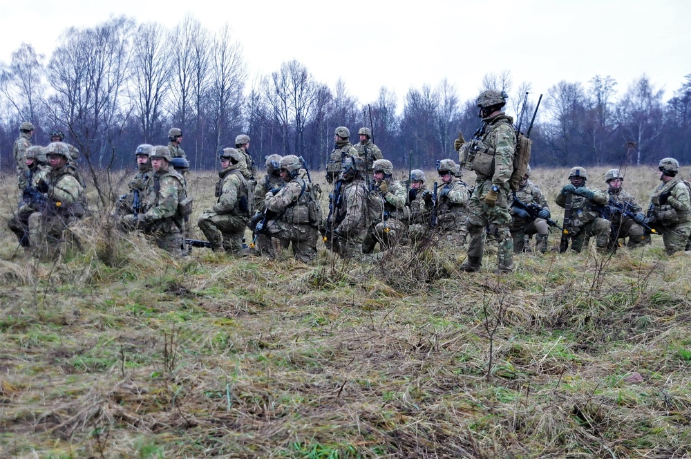Battle Group Poland live fire exercise