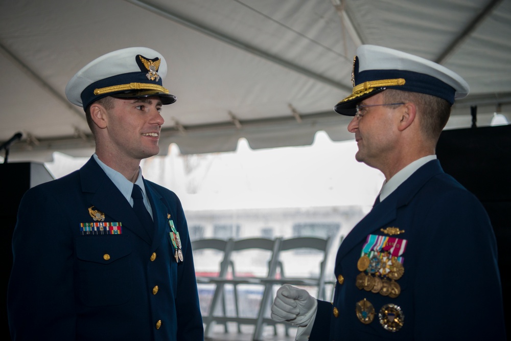 Coast Guard Cutter Jacob Poroo commissioning ceremony