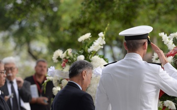 U.S. Navy and Consulate General of Japan Honor the Lives Lost on Oahu 76 Years Ago