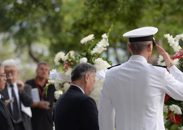 U.S. Navy and Consulate General of Japan Honor the Lives Lost on Oahu 76 Years Ago