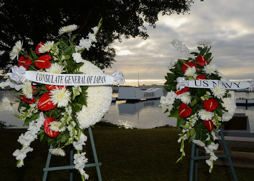 U.S. Navy and Consulate General of Japan Honor the Lives Lost on Oahu 76 Years Ago