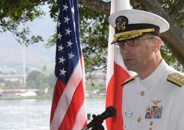U.S. Navy and Consulate General of Japan Honor the LIves Lost on Oahu 76 Years Ago