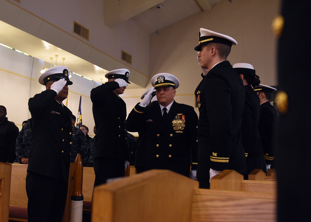 CFAY observes a retirement ceremony.