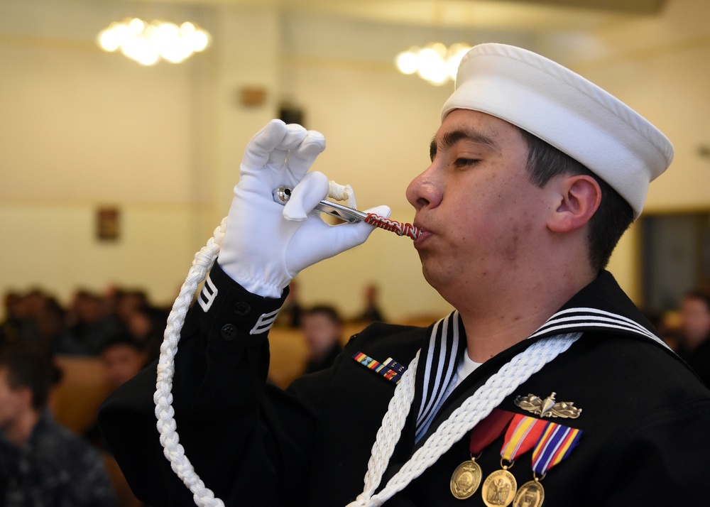 CFAY observes a retirement ceremony.