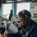 USS America Sailor stands bridge watch