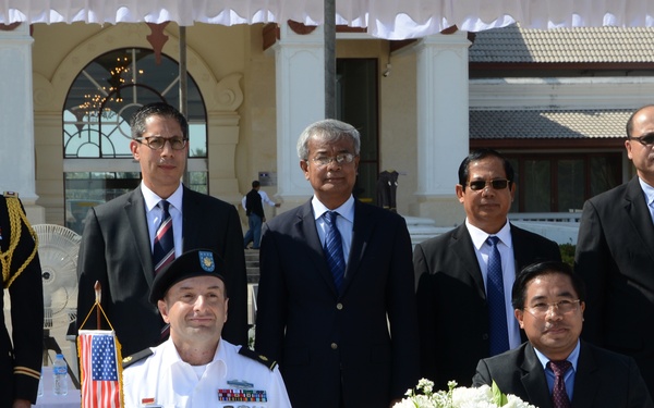 Repatriation ceremony in Laos