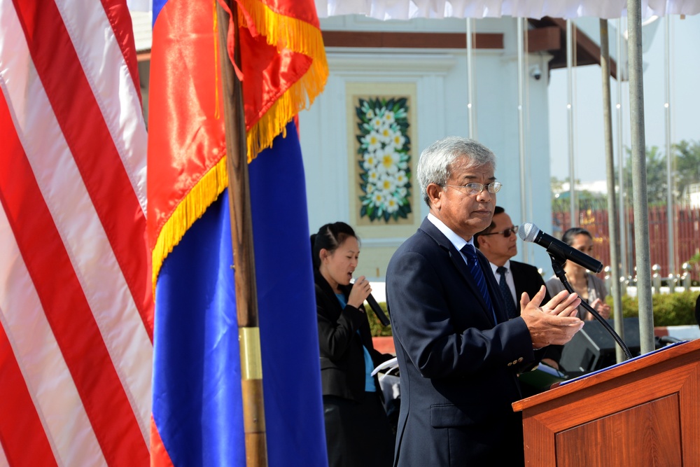 Repatriation ceremony in Laos