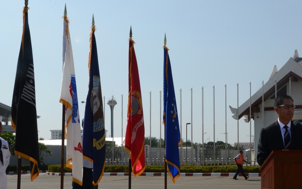 Repatriation ceremony in Laos