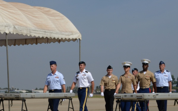 Repatriation ceremony in Laos