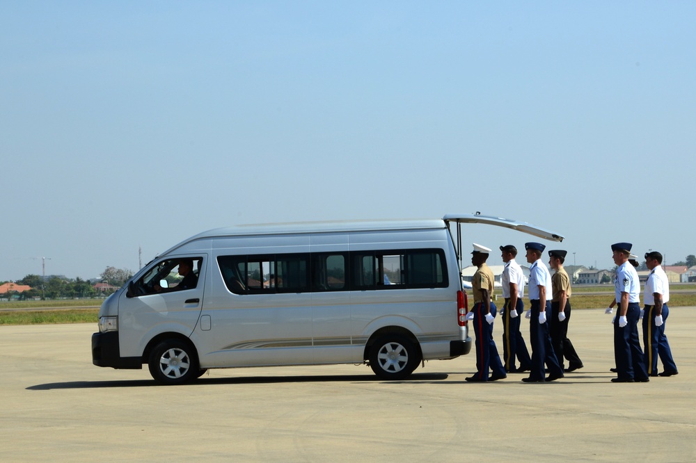 Repatriation ceremony in Laos