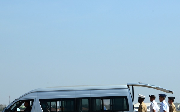 Repatriation ceremony in Laos
