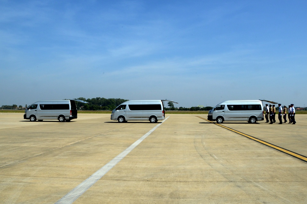 Repatriation ceremony in Laos